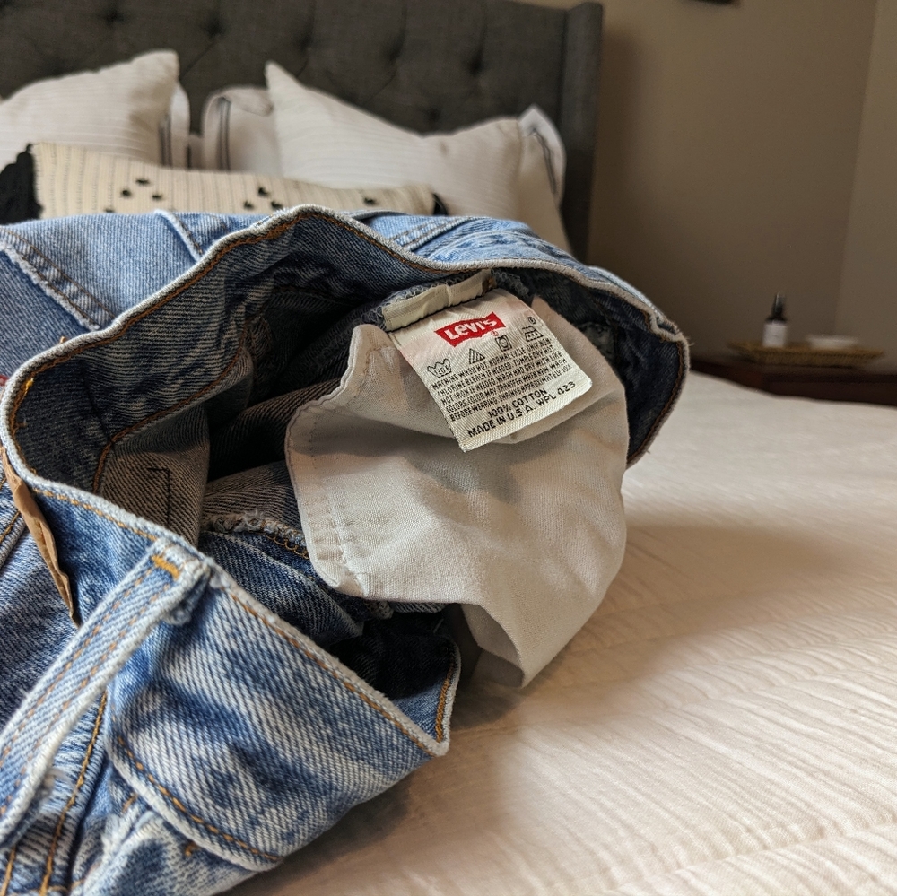 Levi's 501 Vintage Straight Leg Jeans 90s - Picture 13 of 16